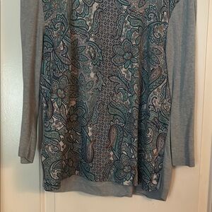 Floral Paisley Long Sleeve Top